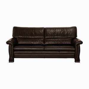 Modell 2253 2-Sitzer Sofa aus Dunkelbraunem Leder von Himolla