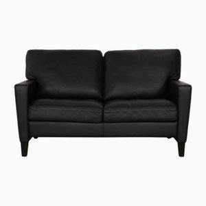 Henry 2-Seater Sofa in Dark Blue Leather from Walter Knoll / Wilhelm Knoll