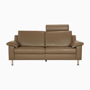 Vario 2-Seater Sofa in Gray Leather from Ewald Schillig