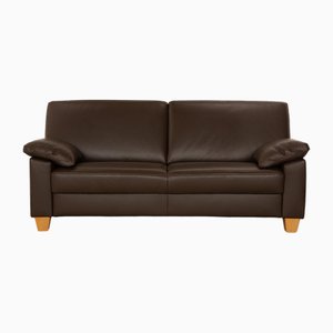 2-Sitzer Sofa aus Braunem Leder von Ewald Schillig