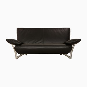 Model 4100 2-Seater Sofa in Dark Gray Leather from Rolf Benz