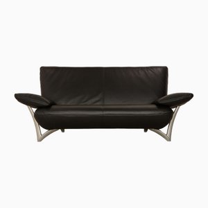 Modell 4100 2-Sitzer Sofa aus dunkelgrauem Leder von Rolf Benz