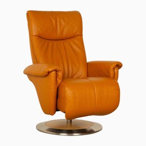 Fauteuil Modèle 7627 en Cuir Jaune de Himolla