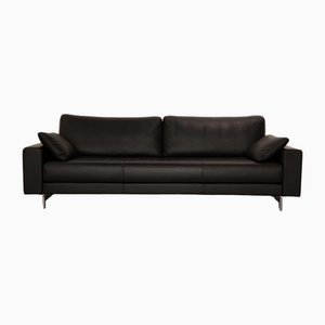 Vida 3-Seater Sofa in Black Leather from Rolf Benz