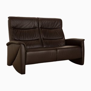 Tangram 2-Sitzer Sofa aus Braunem Leder von Himolla