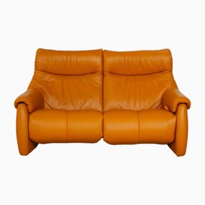 Cumuly 2-Seater Sofa in Goldenrod Leather from Himolla