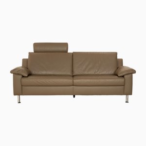 Vario 3-Sitzer Sofa aus Grauem Leder von Ewald Schillig