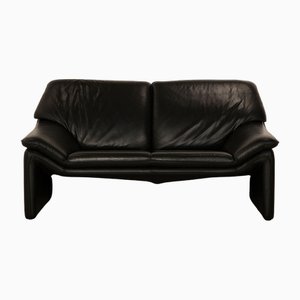 Atlanta 2-Seater Sofa in Black Leather from Laauser