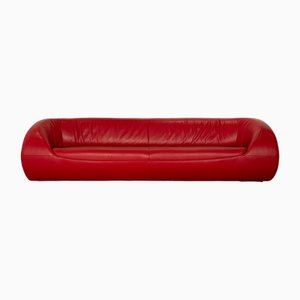 Pearl 3-Seater Sofa in Red Leather from Koinor