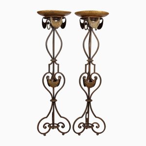 Lampadaires Torch Vintage, Set de 2