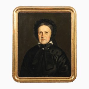 Female Portrait, 1890s, Oil on Canvas, Framed