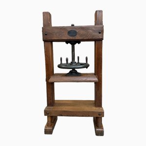 Large Elm Bookbinder's Press, Early 20th Century