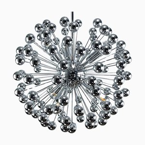 Sputnik Deckenlampe aus Chrom, Valenti Luce zugeschrieben, 1970er