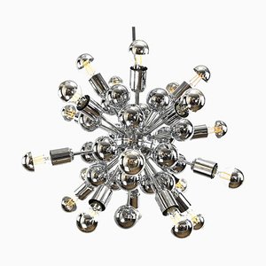 Chrome Sputnik Ceiling Lamp attributed to Goffredo Reggiani, 1970s