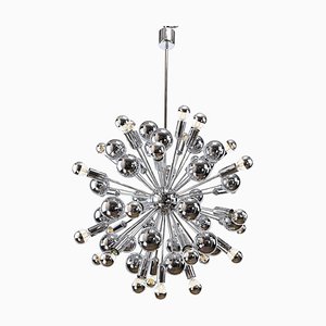 Chrome Sputnik Ceiling Lamp attributed to Cosack, 1970s