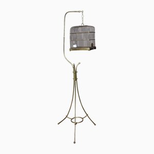 Art Nouveau Brass Hanging Bird Cage, 1890s