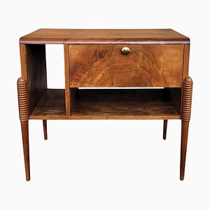 Moderner italienischer Mid-Century Getränkeschrank aus Holz & Messing, 1960er