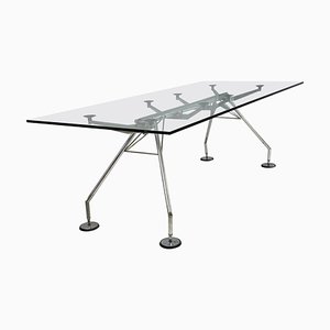 Italian Modern Nomos Dining Table or Desk by Norman Foster for Tecno, 1970S