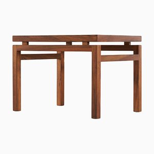 Belgian Modernist Coffee or Side Table in Walnut, 1960s