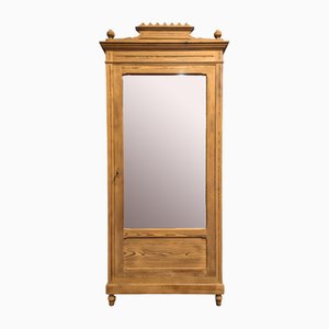 19th Century Fir Mirror Cabinet