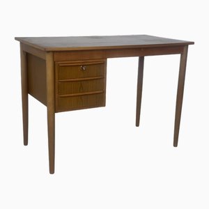 Vintage Brown Teak Desk