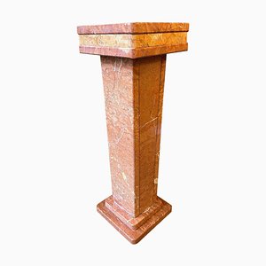 Pedestal italiano Rossa Verona de mármol, años 50