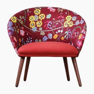 Cocktail Chair with Print by Josef Frank, 1950s