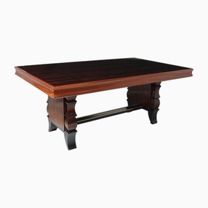 French Art Deco Dining Table in Macassar Ebony, 1925