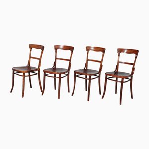 Stühle aus Bugholz von Thonet, 1930er, 4er Set