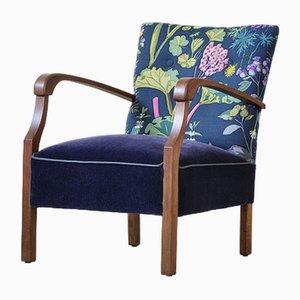 Armchair with Velvet and Print by Gocken Jobs