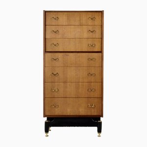 Mid-Century Danish Walnut and Brass Chest of Drawers by Donald Gomme for G-Plan
