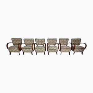 H 237 Lounge Chairs by Jindřich Halabala for Up Zavody, 1950s, Set of 6