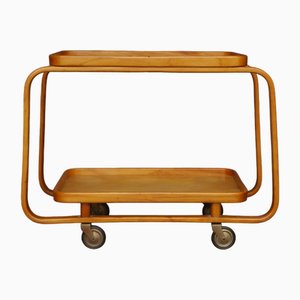 Carrito de té italiano Mid-Century al estilo de Alvar Aalto