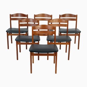 Vintage Teak Dining Chairs from Boltinge Møbelfabrik, 1960s, Set of 6