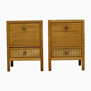 Mid-Century Teak Bedside Tables from Loughborough, 1950s, Set of 2