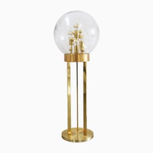 Space Age Doria Stehlampe Stehlampe Sputnik Big Ball Globe Lampe, 1970er