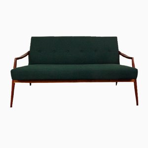 Organisches Teak Sofa von Hartmut Lohmeyer für Wilkhahn, 1960er