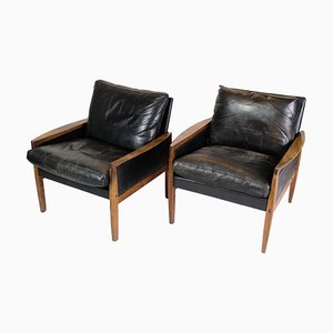Armchairs in Rosewood by Hans Olsen Made for Brdr. Juul K. 1960s, Set of 2