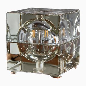 Cubosphere Tischlampe von Alessandro Mendini für Fidenza Vetraria, 1960er