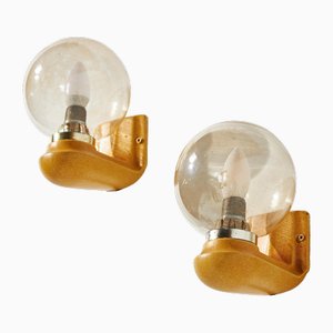 Ceramic Wall Lights from Orion, 1970s, Set of 2
