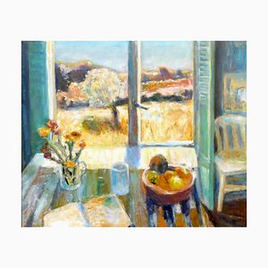 Alice Mumford, suave tarde de verano, pintura al óleo, 2024