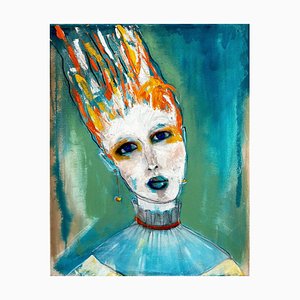 Samantha Millington, Frill Collar, 2024, Acrylic on Canvas