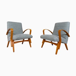 Mid-Century Modern Armchairs, Czech Republic, 1950s, Set of 2