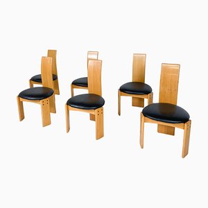 Dining Chairs attributed to Mario Marenco for Mobil Girgi, Italy, 1970s, Set of 6