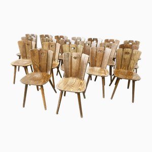 Brutalist Dining Chairs, Set of 20