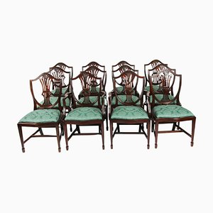 Wheatsheaf Shieldback Dining Chairs, 1960s, Set of 14