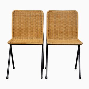 Rattan Chairs by Dirk van Sliedrecht, 1960s, Set of 2