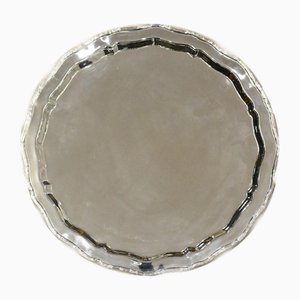 Silver-Plated Dining Plates, Set of 6
