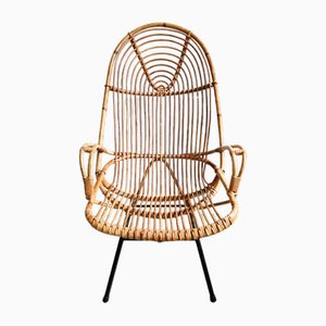 Rattan Chair from Rohé Noordwolde, 1950s