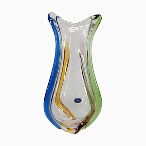 František Zemek zugeschriebene Rhapsody Vase für Sklo Glass Factory, Ehemalige Tschechoslowakei, 1960er